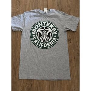 Monterey California Souvenir T-shirt Size Adult Small Grey NWT Graphic Tee